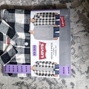 Youth 2 piece flannel and  thermal set (1)